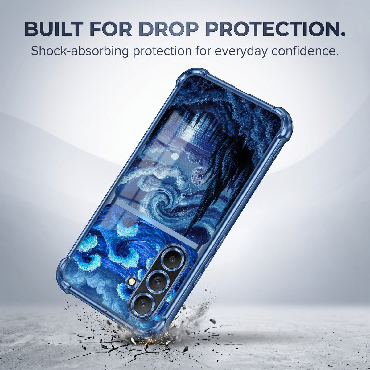Samsung Galaxy A56 5G Midnight Ocean Dual-Tone Transparent Airbags Case
