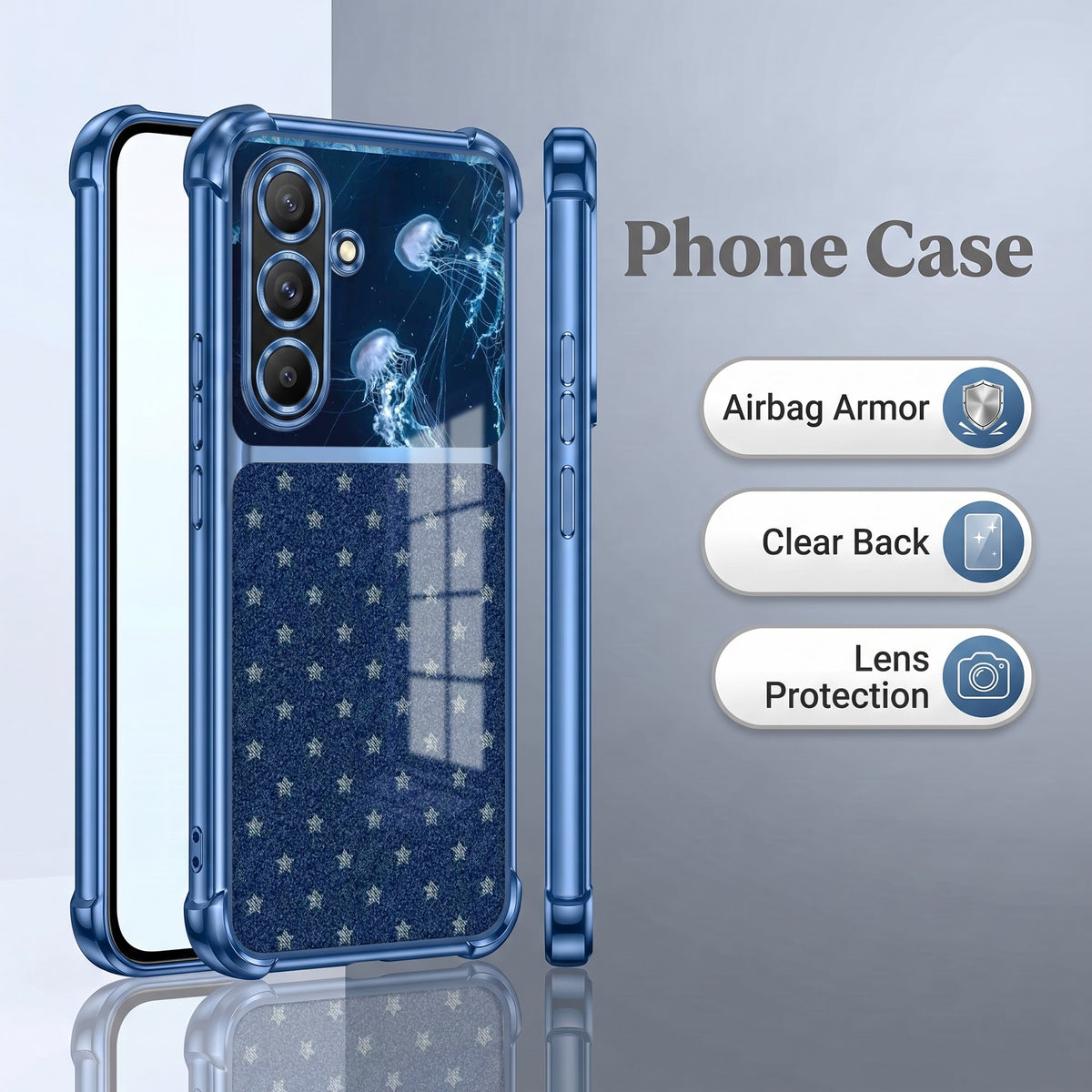 Samsung Galaxy A36 5G Galaxy Stars Dual-Tone Transparent Airbags Case