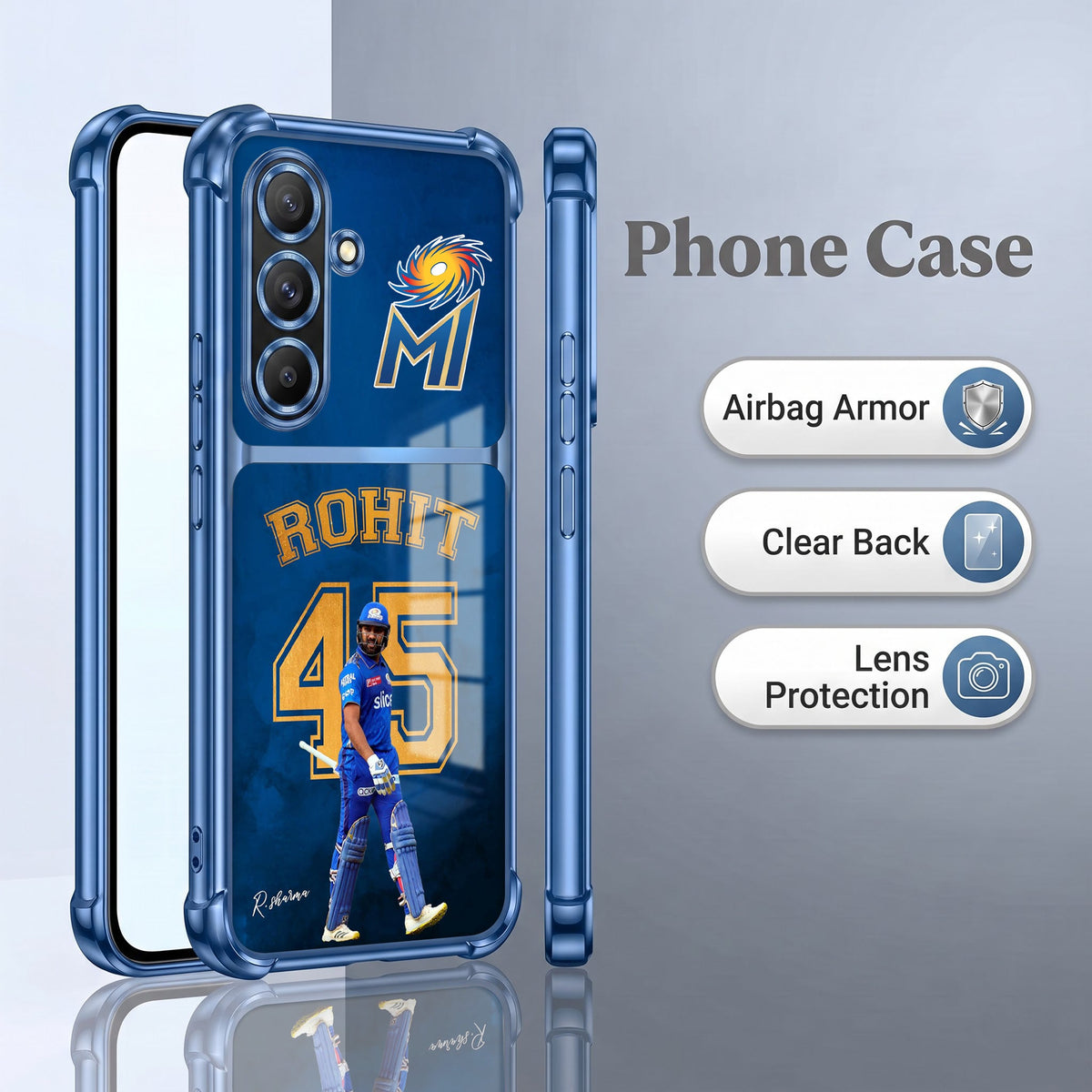 Samsung Galaxy A56 5G Hitman Rohit Dual-Tone Transparent Airbags Case