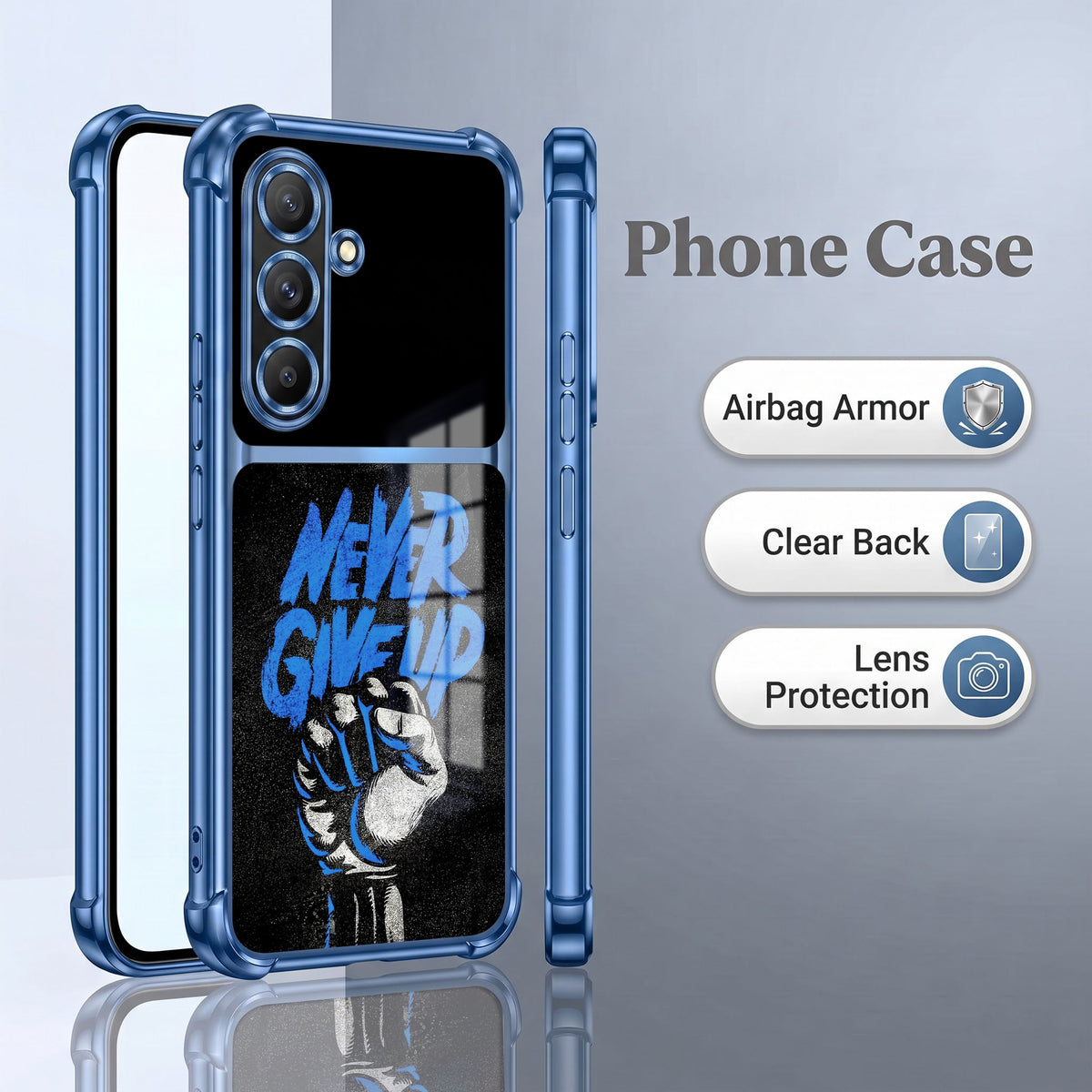 Samsung Galaxy A56 5G Naver Give Up Dual-Tone Transparent Airbags Case