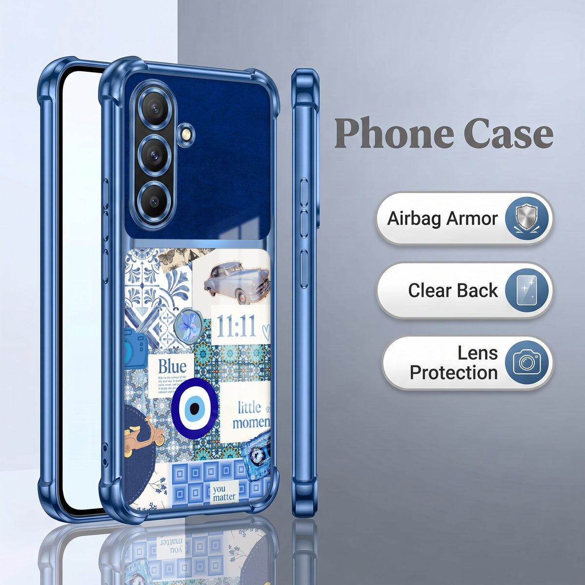 Samsung Galaxy A36 5G 11:11 Lucky Vibes Dual-Tone Transparent Airbags Case