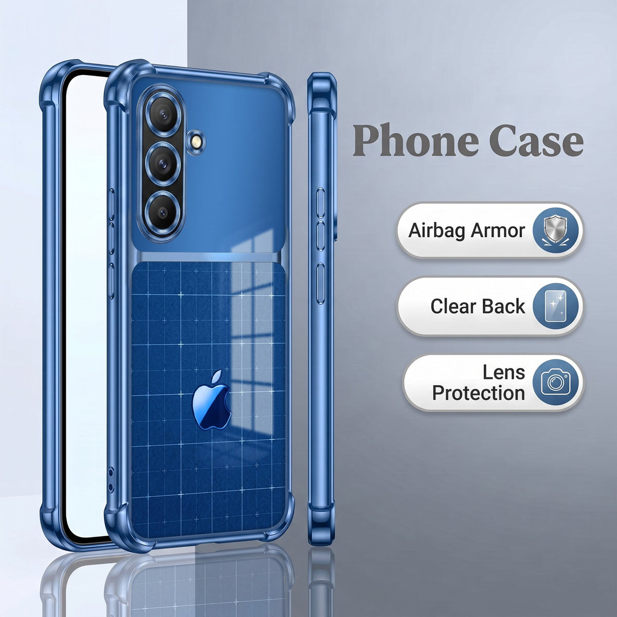 Samsung Galaxy A36 5G Matrix Apple Dual-Tone Transparent Airbags Case