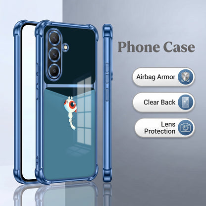Samsung Galaxy A36 5G Cute Cyclops Monster Dual-Tone Transparent Airbags Case