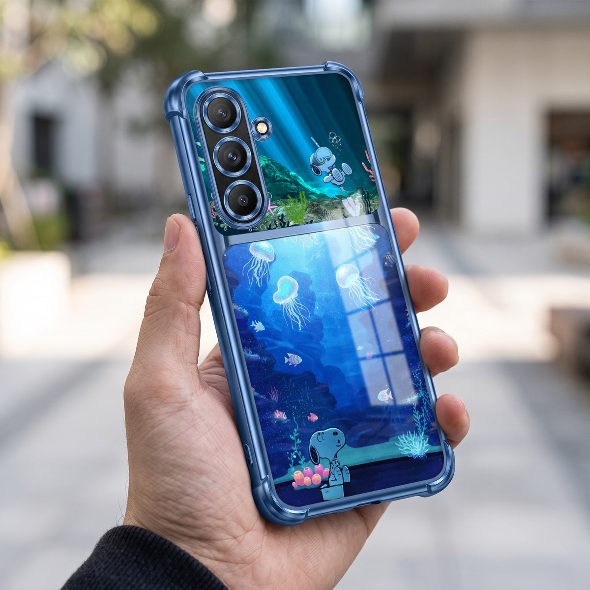Samsung Galaxy A36 5G Mystic Jellyfish Dual-Tone Transparent Airbags Case