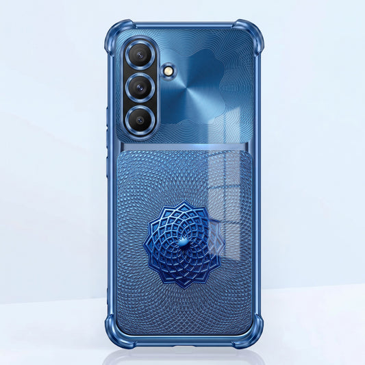 Samsung Galaxy A56 5G Blue Rose Luxe Dual-Tone Transparent Airbags Case