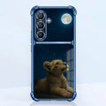 Samsung Galaxy A56 5G Moonlit Baby Lion Dual-Tone Transparent Airbags Case