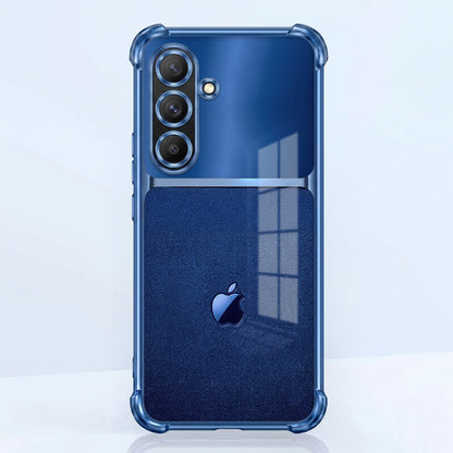 Samsung Galaxy A36 5G Apple Blue Glitter Dual-Tone Transparent Airbags Case
