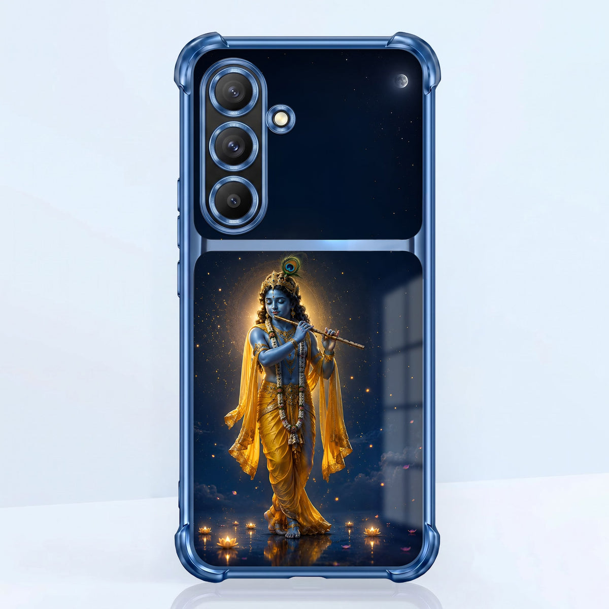 Samsung Galaxy A56 5G Divine Krishna Dual-Tone Transparent Airbags Case