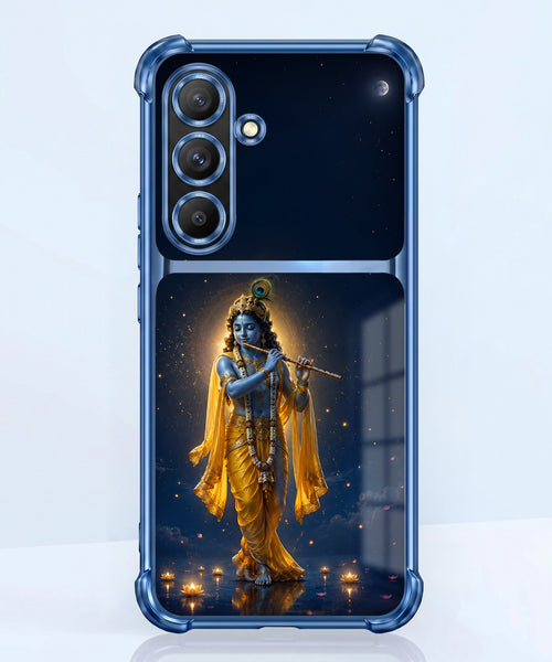 Samsung Galaxy A56 5G Divine Krishna Dual-Tone Transparent Airbags Case