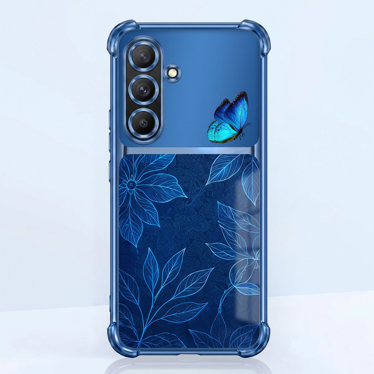 Samsung Galaxy A36 5G Azure Butterfly Dual-Tone Transparent Airbags Case