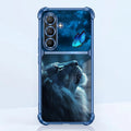 Samsung Galaxy A56 5G Mystic Lion Butterfly Dual-Tone Transparent Airbags Case