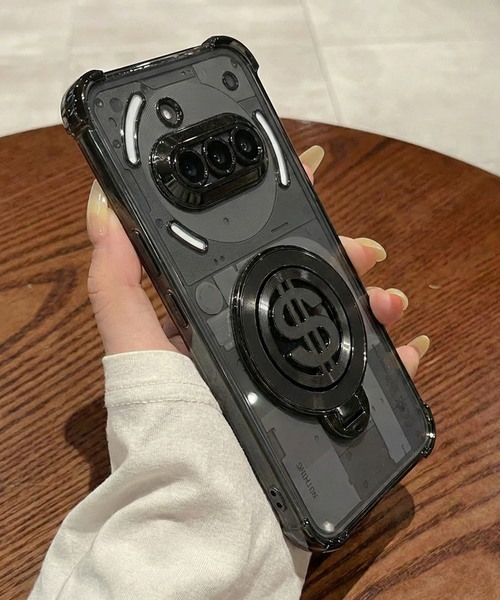 Nothing Phone 3a 5G Four Corner Airbags 100% Original Astro Money Magnet Rotating Dollar Case
