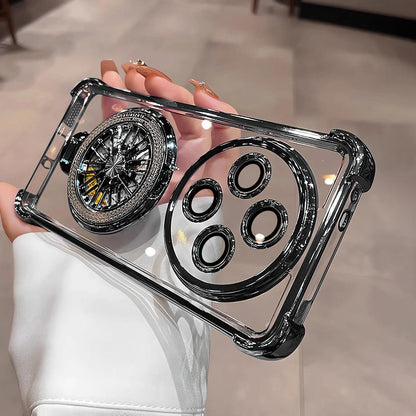 Oppo Reno12 F 5G Premium Stress Buster Wheel Rotating Shockproof Airbags Case