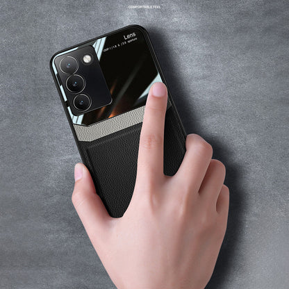 Vivo Y200e 5G Premium Leather Lens Protective Case