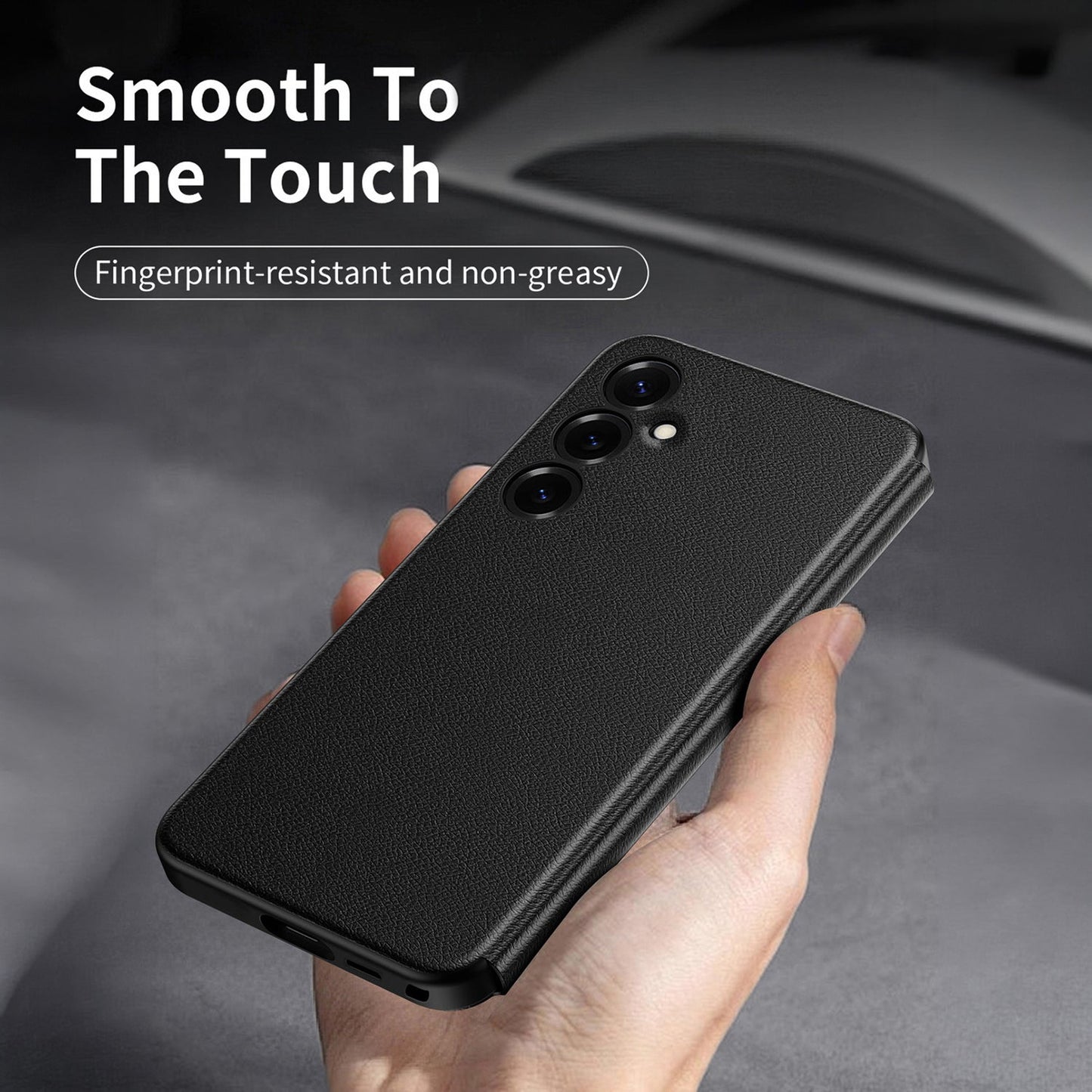 Samsung Galaxy S25 FE 5G Smart Side Window Flip Leather Case