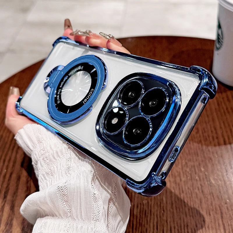OPPO F29 PRO 5G Original Luxury Magnifier Ring Stand Shockproof Airbags Corner Case