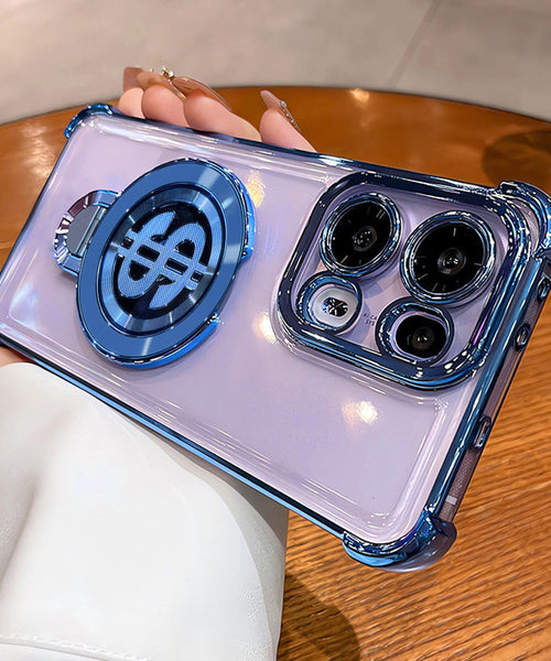 Oppo Reno13 5G Four Corner Airbags 100% Original Astro Money Magnet Rotating Dollar Case