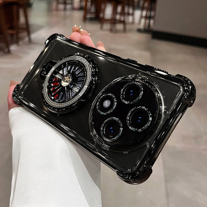 Oppo Reno12 F 5G Premium Stress Buster Wheel Rotating Shockproof Airbags Case