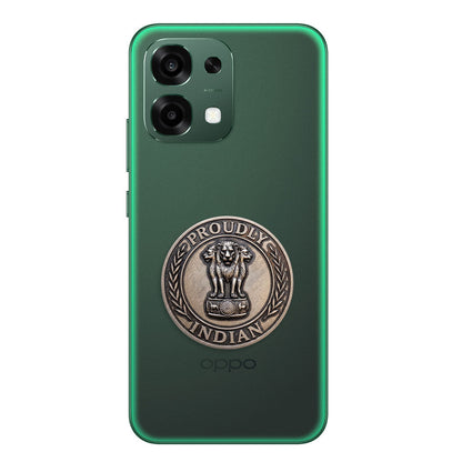 Oppo F33 5G Compatible Satyamev Jayate 3D Metal Emblem Sticker
