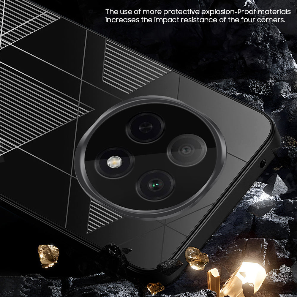 Oppo F29 Pro 5G Triangle Pattern Matte Back Shockproof Case