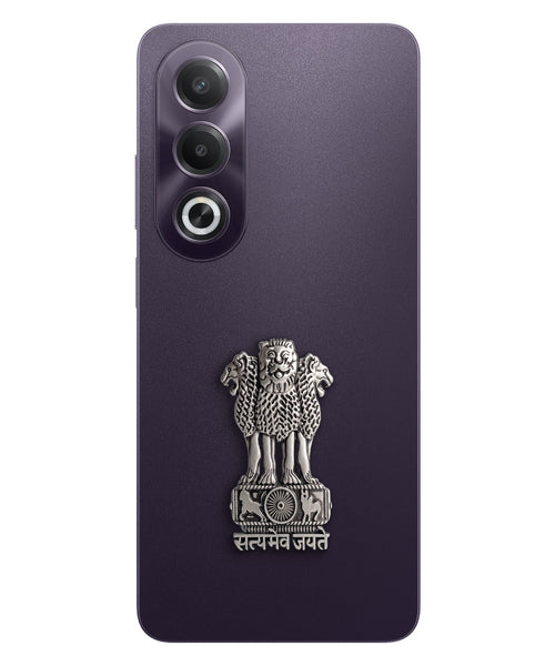 Oppo K12X 5G Compatible Satyamev Jayate 3D Metal Emblem Sticker