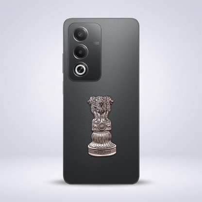 Oppo A3 Pro 5G Compatible Satyamev Jayate 3D Metal Emblem Sticker