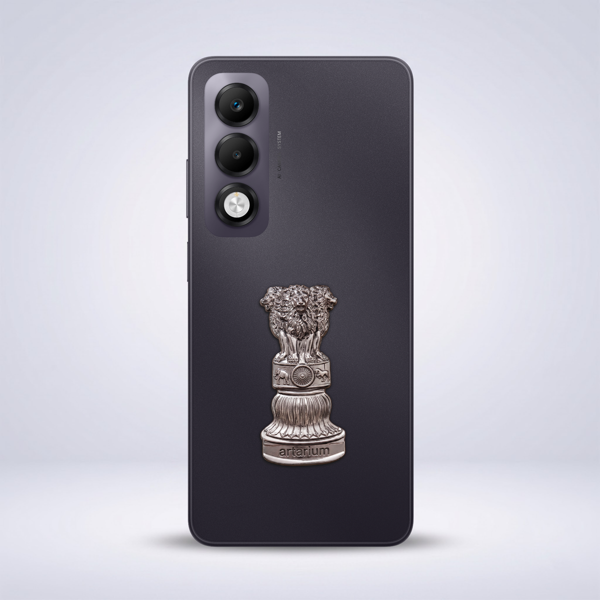 Oppo K13x 5G Compatible Satyamev Jayate 3D Metal Emblem Sticker
