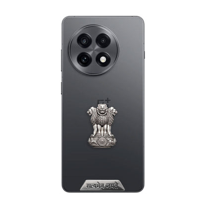 OnePlus 13R 5G Compatible Satyamev Jayate 3D Metal Emblem Sticker