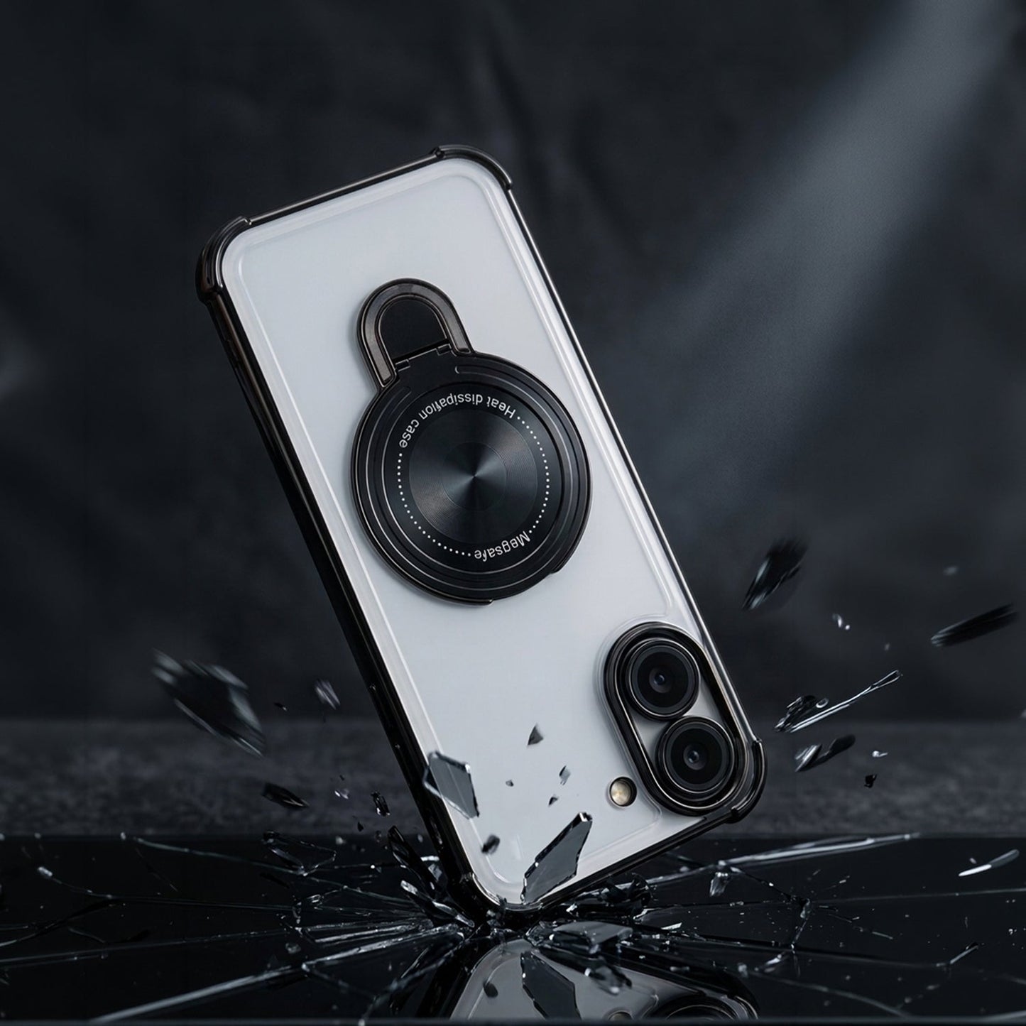 OnePlus Nord CE5 5G Luxury Four Corner Invincible Bracket Ring Stand Case