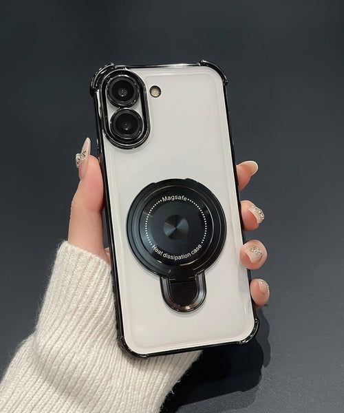 OnePlus Nord CE5 5G Luxury Four Corner Invincible Bracket Ring Stand Case