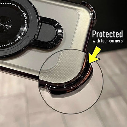 OnePlus Nord CE5 5G Luxury Four Corner Invincible Bracket Ring Stand Case