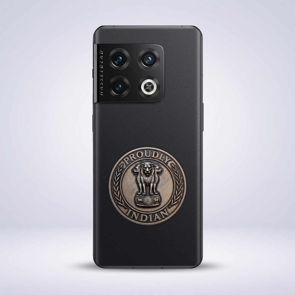 OnePlus 10 Pro 5G Compatible Satyamev Jayate 3D Metal Emblem Sticker