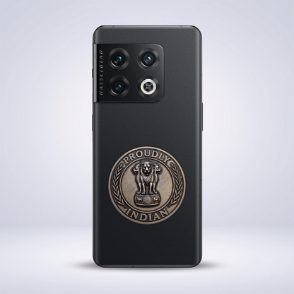 OnePlus 10 Pro 5G Compatible Satyamev Jayate 3D Metal Emblem Sticker