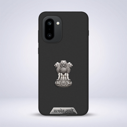 OnePlus 15R 5G Compatible Satyamev Jayate 3D Metal Emblem Sticker