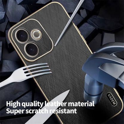 Oppo A5 Pro 5G Premium Electroplated Frame Gold Thread Pattern Soft Case