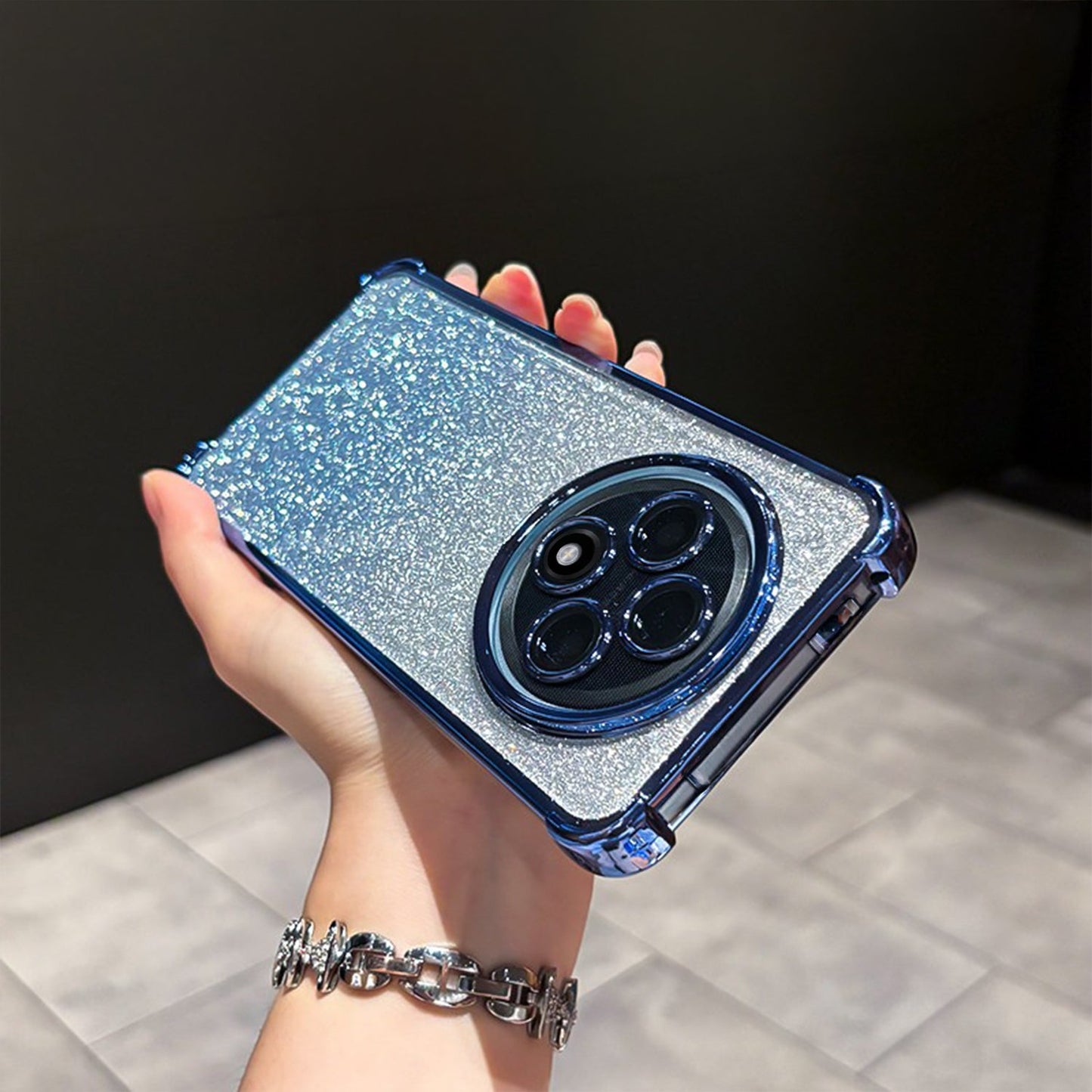 Oppo F27 Pro Plus 5G Luxury Shimmer Shockproof Airbag Case