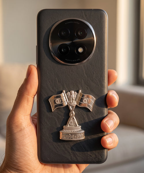 Oppo F29 Pro 5G Compatible 3D Indian Metal Flag Emblem Sticker