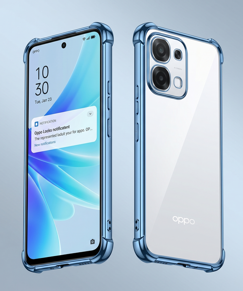 Oppo F31 5G Anti-Yellow Electroplating Transparent Airbags Case