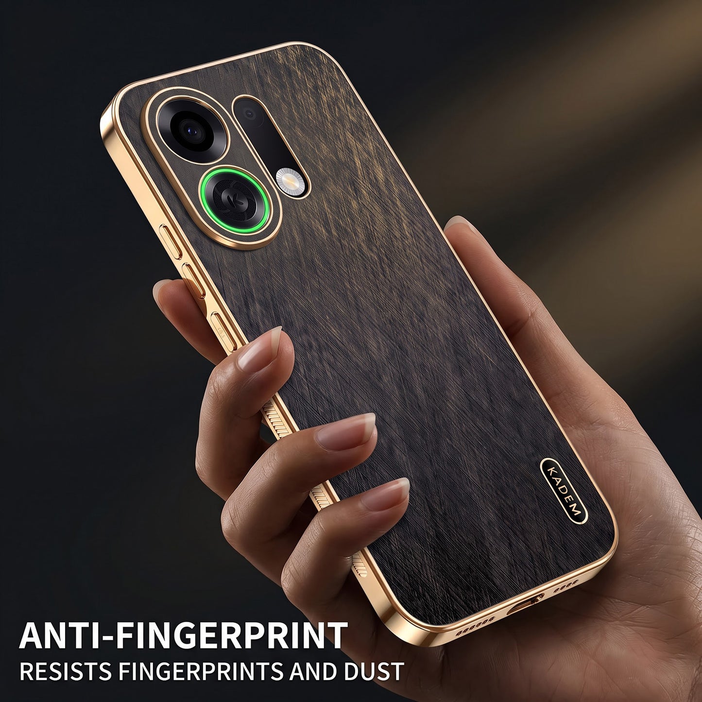 Oppo Reno K13 Turbo 5G Premium Electroplated Frame Gold Thread Pattern Soft Case