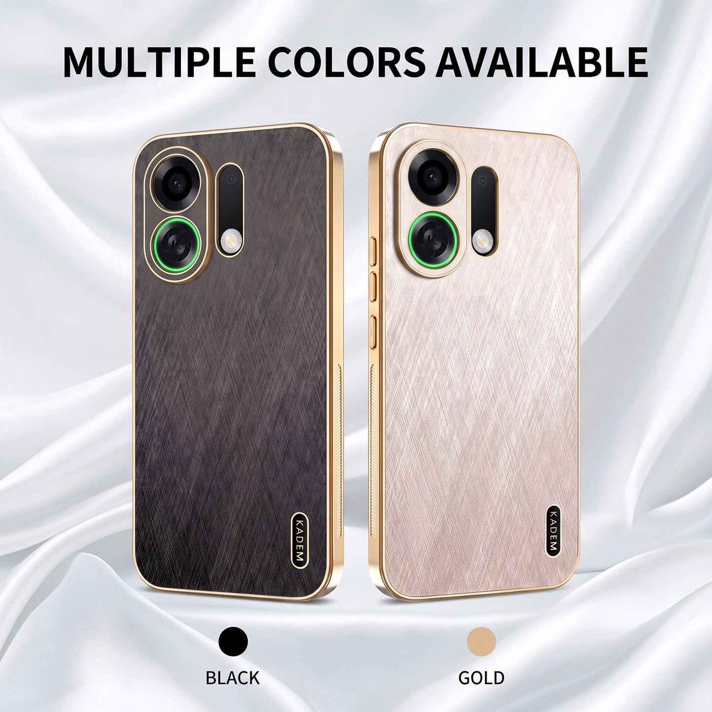 Oppo Reno K13 Turbo 5G Premium Electroplated Frame Gold Thread Pattern Soft Case