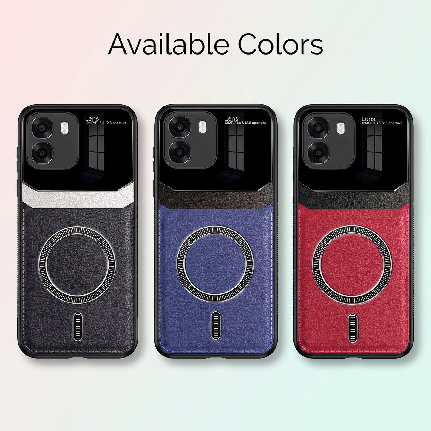 Oppo K14 5G Premium Magsafe Magnetic Leather Lens Protective Case