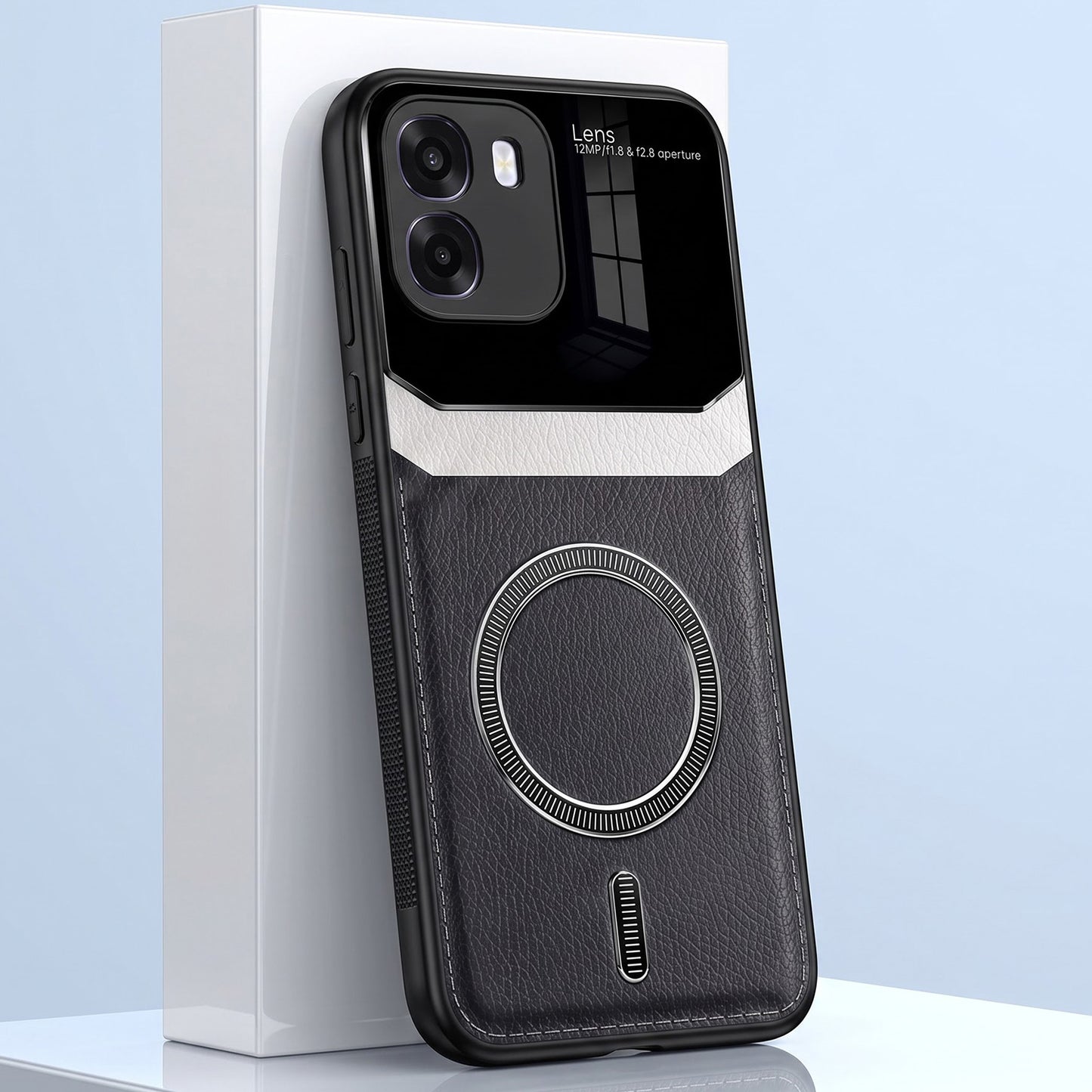 Oppo K14 5G Premium Magsafe Magnetic Leather Lens Protective Case