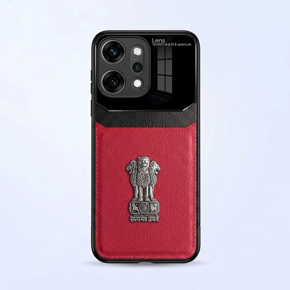 Oppo Reno 14 Pro 5G Satyamev Jayate 3D Metal Leather Back Case