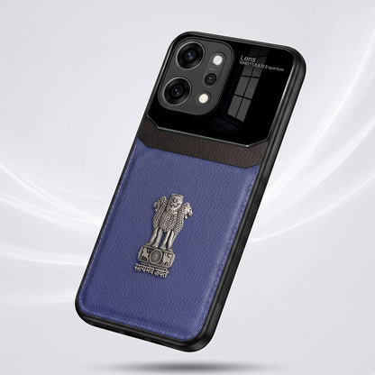 Oppo Reno 14 Pro 5G Satyamev Jayate 3D Metal Leather Back Case