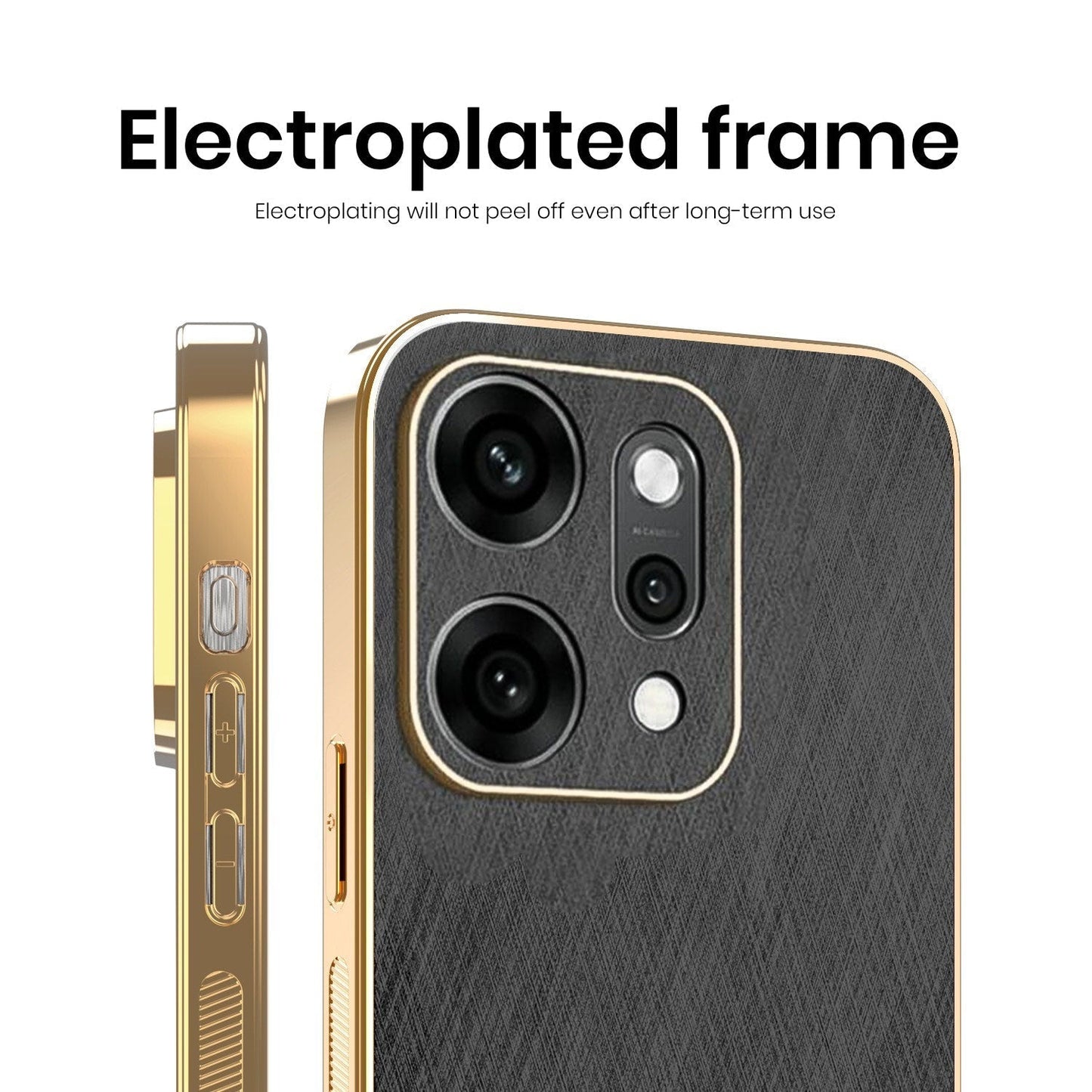 Oppo Reno 14 5G Electroplated Frame Back Case