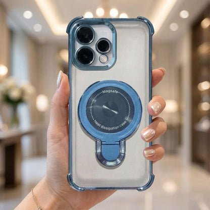 Oppo Reno 15 5G Luxury Four Corner Invincible Bracket Ring Stand Case