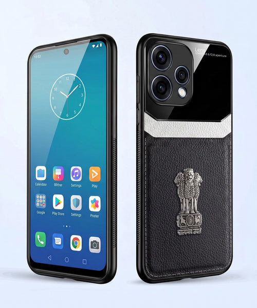 Oppo Reno 15 5G Satyamev Jayate 3D Metal Leather Back Case