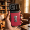 Oppo Reno16c 5G Satyamev Jayate 3D Metal Leather Back Case