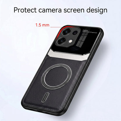 Oppo Reno16c 5G Premium Magsafe Magnetic Leather Lens Protective Case