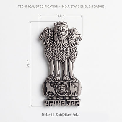 Oppo Reno16c 5G Satyamev Jayate 3D Metal Leather Back Case